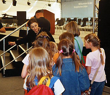 Anweisungen an die Kinder