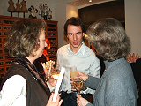 Thomas Lempertz mit Autorin (re.)