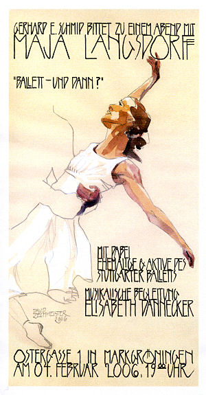 Plakat zum Ballettabend